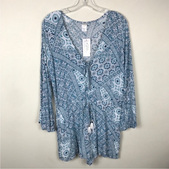 L*Space Small Aubrey Romper Bohemian Patchwork Boho - Picture 4 of 9